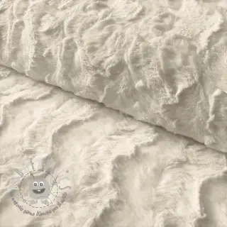 Pelliccia sintetica ecru