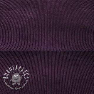 Velluto a coste aubergine