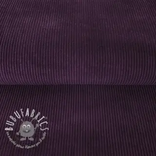 Velluto a coste aubergine