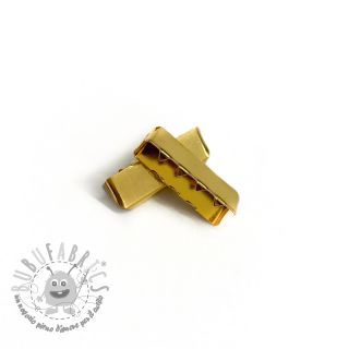Terminale in metallo 25 mm gold