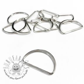 Semicerchio metallico 25 mm silver