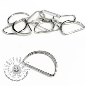 Semicerchio metallico 25 mm silver