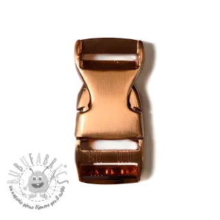 Fibbia a tre denti in metallo 25 mm copper