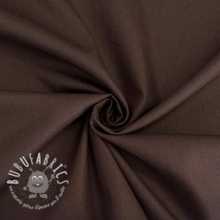 Popeline di cotone dark brown