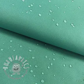 Tessuto antipioggia con trattamento idrofobo teal