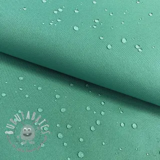 Tessuto antipioggia con trattamento idrofobo teal