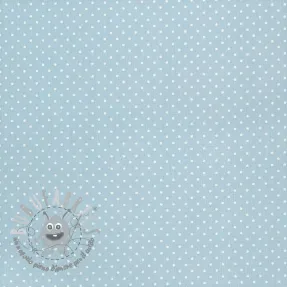 Tessuto di cotone Petit dots light blue