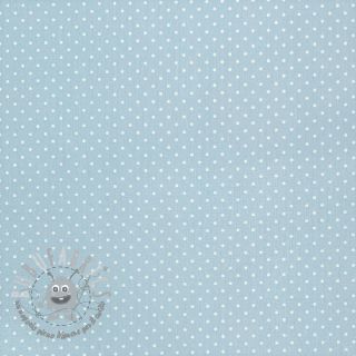 Tessuto di cotone Petit dots light blue
