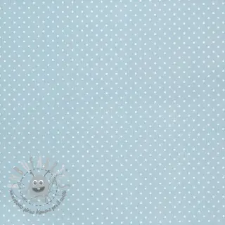 Tessuto di cotone Petit dots light blue