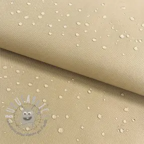 Tessuto antipioggia con trattamento idrofobo beige