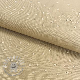Tessuto antipioggia con trattamento idrofobo beige