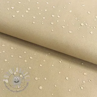 Tessuto antipioggia con trattamento idrofobo beige