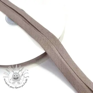 Nastro per bordatura in cotone taupe