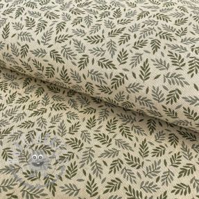 Tessuto decorativo Linenlook premium Leaf Scandi