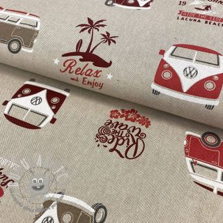 Tessuto decorativo Linenlook Premium VW California Paradise