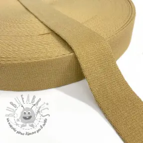 Cinghia in cotone 4 cm camel
