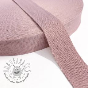 Cinghia in cotone 4 cm old pink