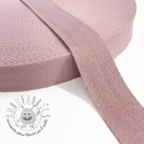 Cinghia in cotone 4 cm old pink
