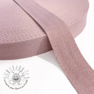Cinghia in cotone 4 cm old pink