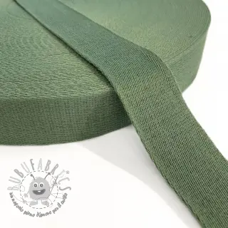 Cinghia in cotone 4 cm old green