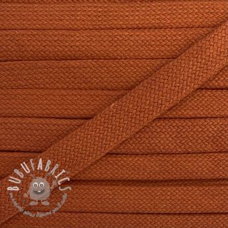 Cordino di cotone piatto 13 mm dark orange