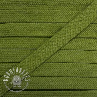 Cordino di cotone piatto 13 mm olive green