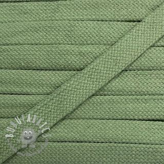Cordino di cotone piatto 13 mm dark old green