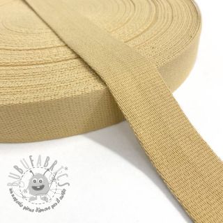 Cinghia in cotone 4 cm light yellow