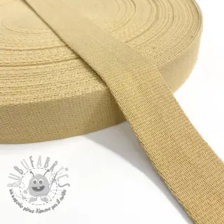 Cinghia in cotone 4 cm light yellow