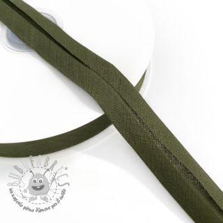 Nastro per bordatura in cotone camo green