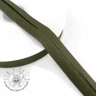 Nastro per bordatura in cotone camo green