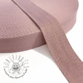 Cinghia in cotone 4 cm washed pink