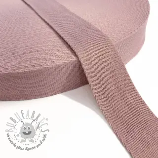 Cinghia in cotone 4 cm washed pink