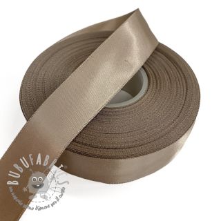 Nastro di raso doppio lato 25 mm taupe