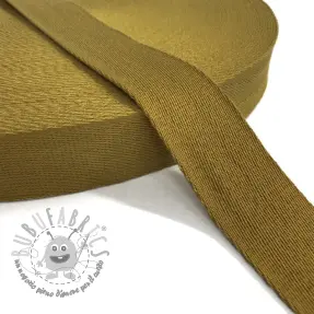 Cinghia in cotone 4 cm golden brown