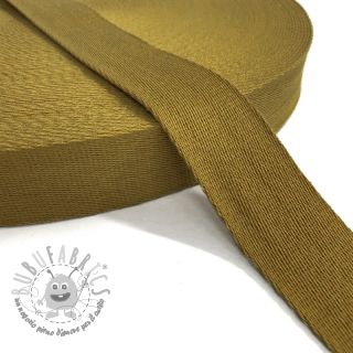 Cinghia in cotone 4 cm golden brown