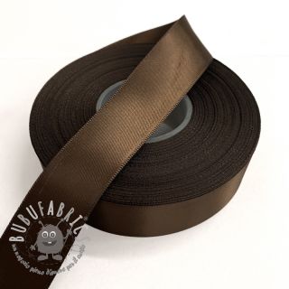 Nastro di raso doppio lato 25 mm dark brown