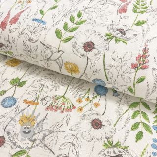 Tessuto decorativo premium Wildflower field