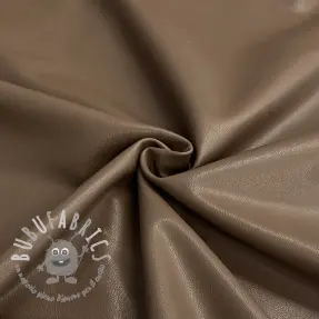 Ecopelle per abbigliamento taupe