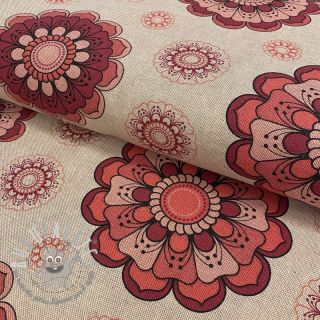 Tessuto decorativo Linenlook Mandala flower