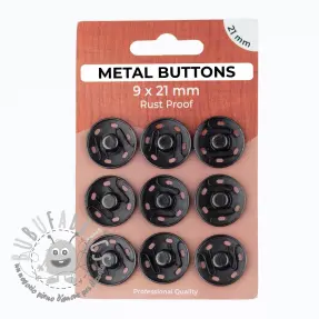 Bottone a pressione METAL 21 mm anthracite
