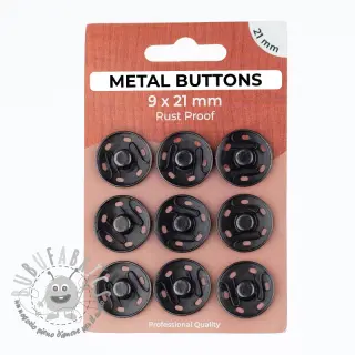 Bottone a pressione METAL 21 mm anthracite