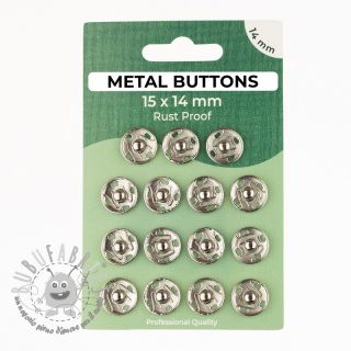 Bottone a pressione METAL 14 mm silver