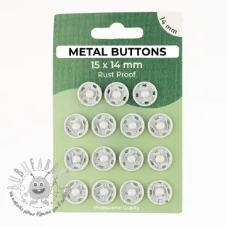 Bottone a pressione METAL 14 mm off white