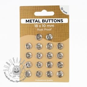 Bottone a pressione METAL 10 mm silver
