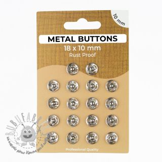 Bottone a pressione METAL 10 mm silver