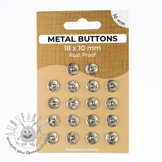 Bottone a pressione METAL 10 mm silver