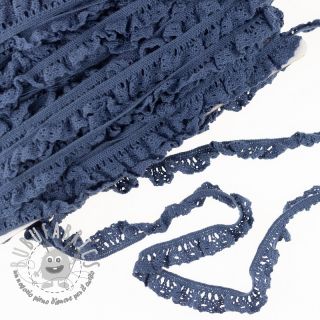 Pizzo di cotone elastico dark jeans