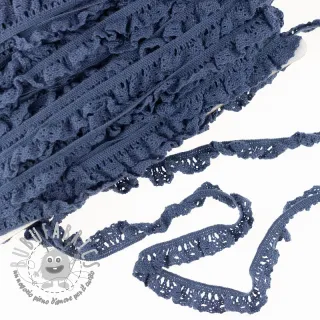 Pizzo di cotone elastico dark jeans