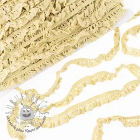 Pizzo di cotone elastico light yellow